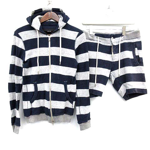 エーケーエム Akm パーカー ショートパンツ セットアップ パイル地