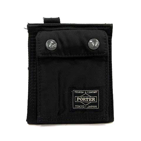 PORTER ポーター 二つ折り財布 ナイロン 黒 メンズ ポーター PORTER 吉田カバン タンカー 二つ折り 財布 ナイロン 黒