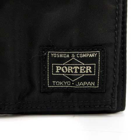 ポーター PORTER 吉田カバン タンカー 二つ折り 財布 ナイロン 黒