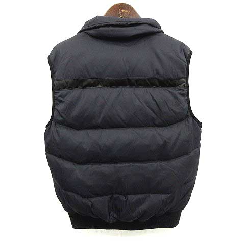 エンポリオアルマーニ EMPORIO ARMANI EA7 ダウンベスト ナイロン M 紺 