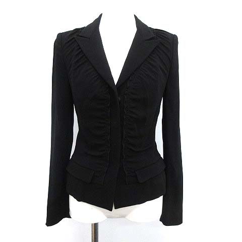 プラダ PRADA シャーリング スカート セットアップ スーツ プリーツ  