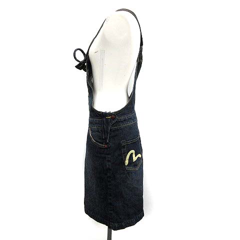 エヴィス EVISU ジャンパースカート ワンピース デニム カモメ 2 