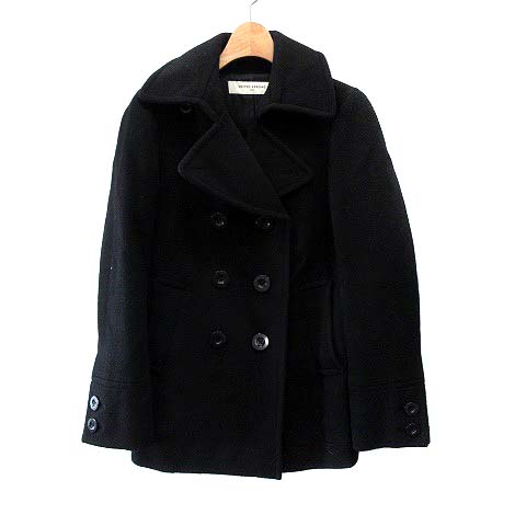 ユナイテッドアローズ United Arrows ピーコート Pコート ウール 36 黒 Yi21 レディース 081 ベクトルパーク