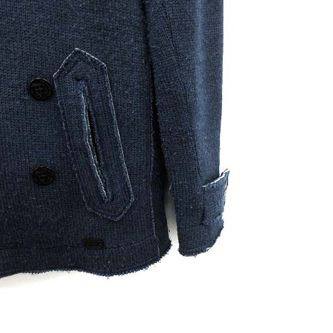 ディーゼル DIESEL ピーコート Pコート ショート 圧縮ニット XS 紺