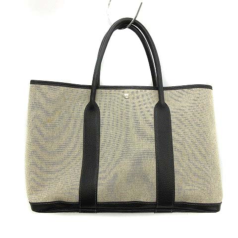 エルメス HERMES トートバッグ ハンド ガーデンパーティPM グレー 