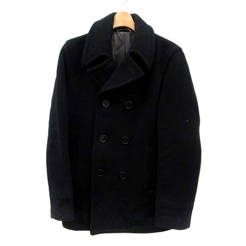 ユナイテッドアローズ United Arrows Blue Label ピーコート Pコート ウール M 黒 ブラック Yi18 D レディース 081 ベクトルパーク