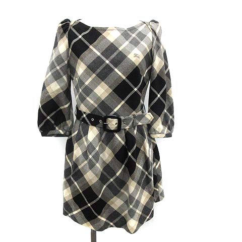 バーバリーブルーレーベル BURBERRY BLUE LABEL ワンピース 七分 