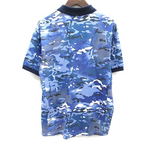 美品/XL ナイキ×FC.REAL BRISTOL 半袖ポロシャツ 迷彩 青 黒