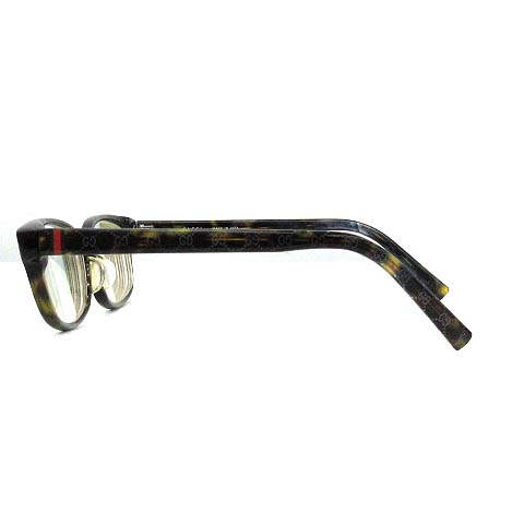 グッチ GUCCI メガネ 眼鏡 度入り べっ甲柄 GG柄 55□15 140 黒 