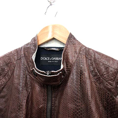 ドルチェ&ガッバーナ ドルガバ DOLCE&GABBANA ジャケット 革ジャン 