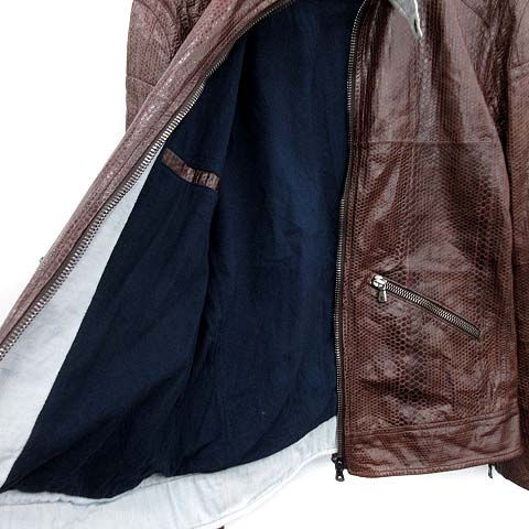 DOLCE &GABBANA ドルチェ&ガッバーナ　レザージャケット ４８　Ｍ ブラックのメンズ レザージャケット ロゴプレート | Dolce&Gabbana®