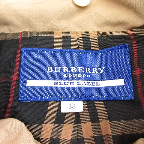 バーバリーブルーレーベル　ジップアップブルゾン　ファー付 バーバリーブルーレーベル BURBERRY BLUE LABEL ブルゾン ジップ