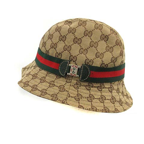 グッチ GUCCI バケットハット 帽子 GGキャンバス シェリーライン M