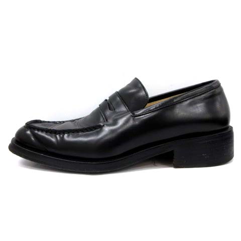 グッチ GUCCI コインローファー レザー 42.5 黒 ブラック /EK ○D 