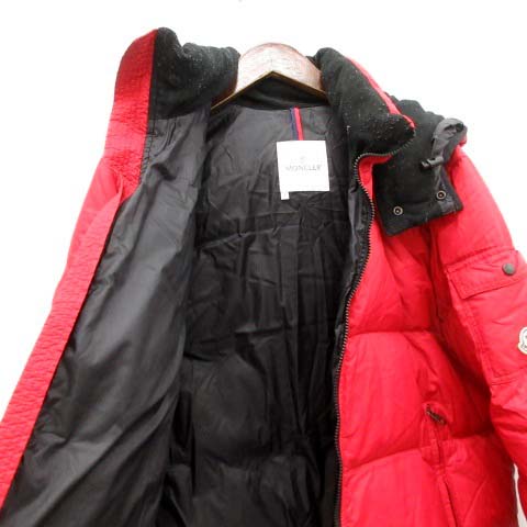 モンクレール MONCLER ダウンジャケット バジーレ BAZILLE フード 1 赤 