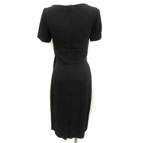 クリスチャンディオール Christian Dior ワンピース フレア ひざ丈 半袖 I38 黒 ブラック Ek レディース 081 ベクトルパーク