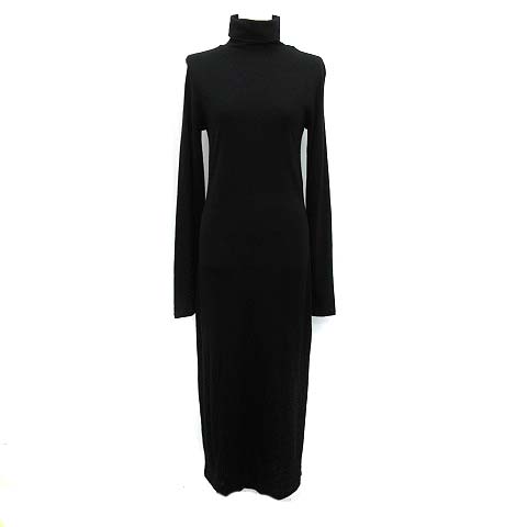 ポロ ラルフローレン Polo Ralph Lauren ワンピース ニット 長袖 ロング タートルネック ウール S 黒 ブラック Kh レディース 081 ベクトルパーク