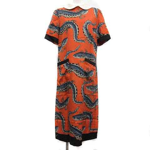 【GUCCI】フリーダ期シルクツイルワンピース GUCCI(グッチ) シルクシフォンドレス731262 731262 パープル