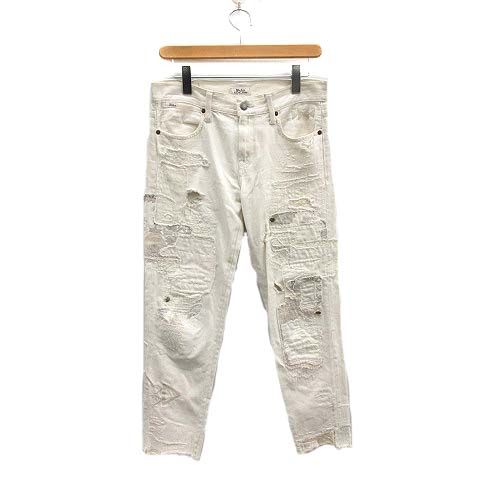ポロ ラルフローレン Polo Ralph Lauren デニムパンツ カットオフ ダメージ加工 25 ホワイト Mf24 レディース 081 302006030007 ベクトルパーク
