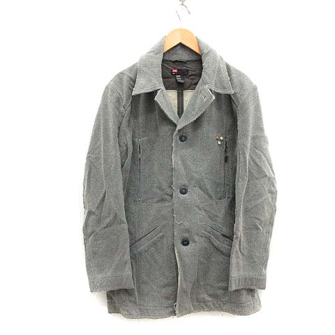 ディーゼル DIESEL チェスターコート ロング カットオフ ウール L 