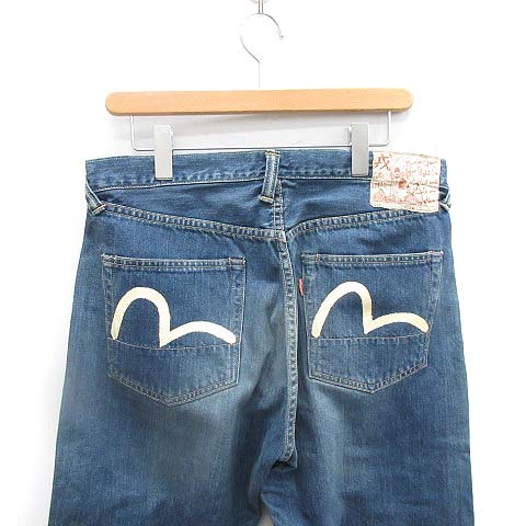 エヴィス EVISU WAREHOUSE デニムパンツ ジーンズ カモメ ペイント
