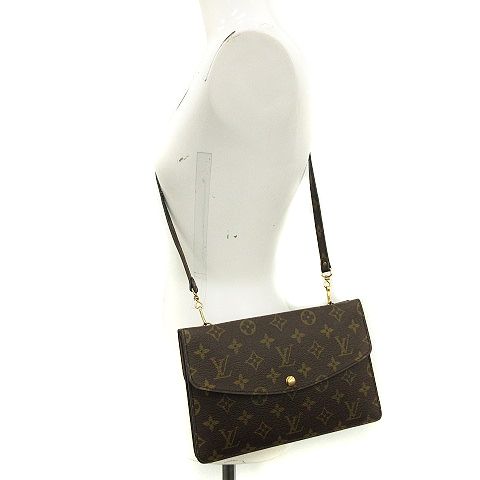 LOUIS VUITTON モノグラム ダブルラバット 2wayショルダーバッグ  