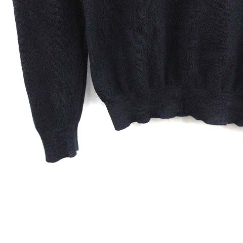 PRADAニット　カシミヤ×シルク プラダ PRADA ニット カットソー 長袖 カシミヤ シルク混 46 S