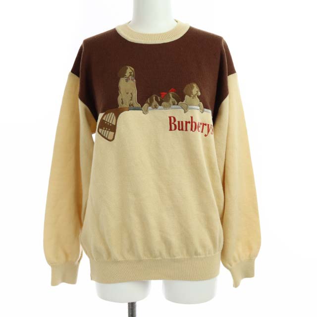 バーバリーズ Burberrys ヴィンテージ ニット セーター 長袖 犬 ゴルフ 