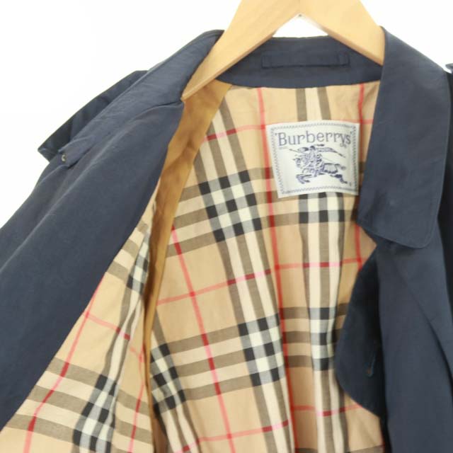 【BURBERRYS】90's ビンテージ裏地ノバチェックロングトレンチコート 90's ヴィンテージ 白タグ バーバリーズ 裏地ノバチェック柄 トレンチ