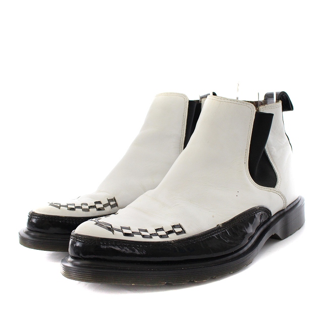 ドクターマーチン DR.MARTENS サイドゴアブーツ レザー 8 28cm 白 
