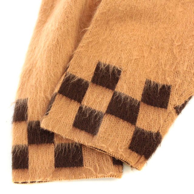 Supreme ブラウン カーディガン チェッカー SUPREME(シュプリーム) 21SS Brushed Checkerboard Cardigan