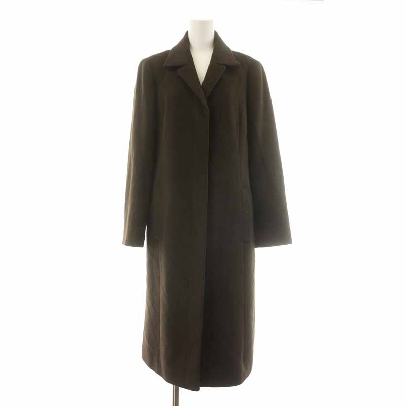 バーバリー ロンドン チェスターコート ロング アンゴラ ウール混 40 S  