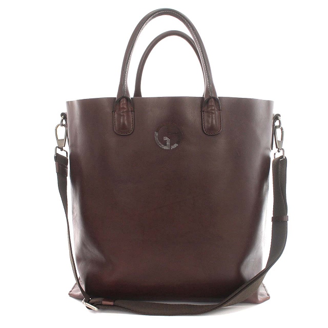 ジョルジオアルマーニ GIORGIO ARMANI トートバッグ レザー ショルダー  