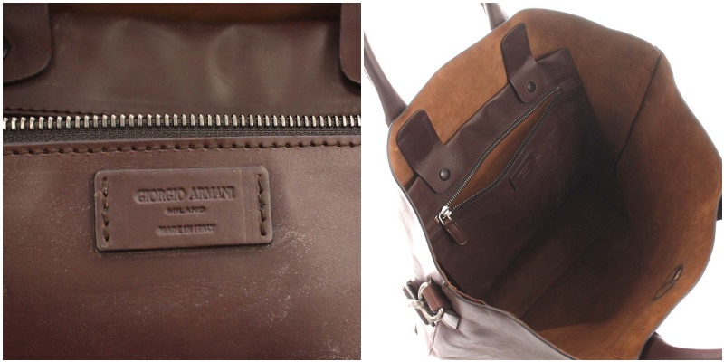 ジョルジオアルマーニ GIORGIO ARMANI トートバッグ レザー ショルダー  