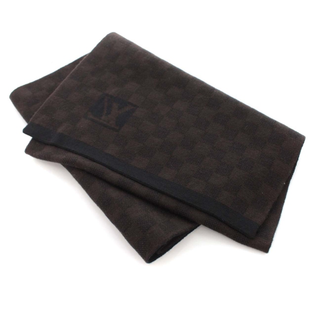 ルイヴィトン LOUIS VUITTON マフラー ストール ダミエ ウール100 