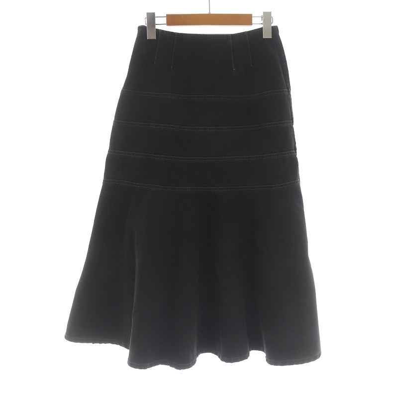 ミュウミュウ miumiu デニムスカート フレア ロング マーメイド  