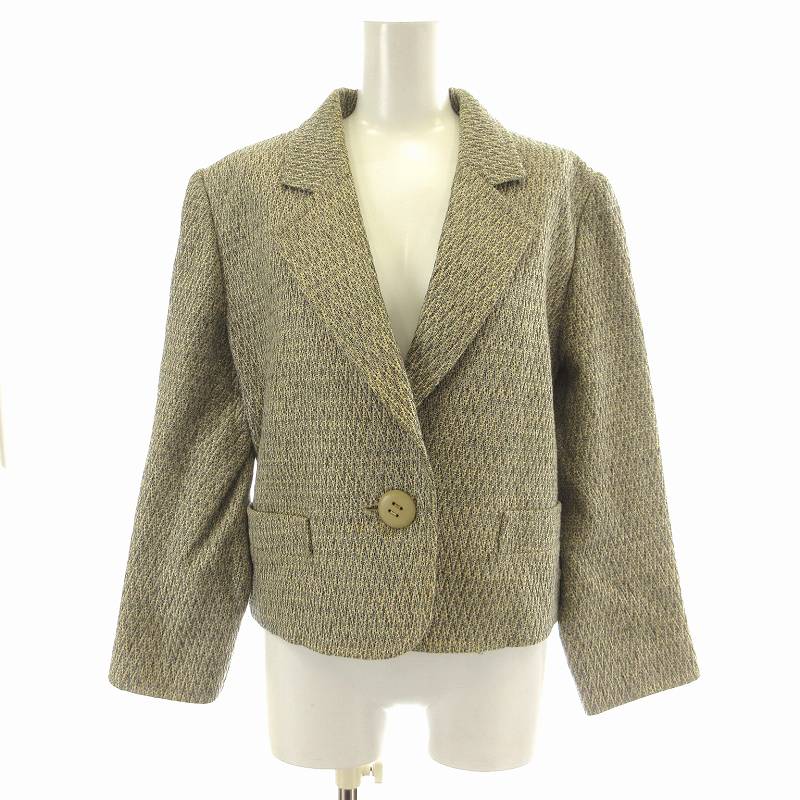 クリスチャン ディオールウールジャケットツィード