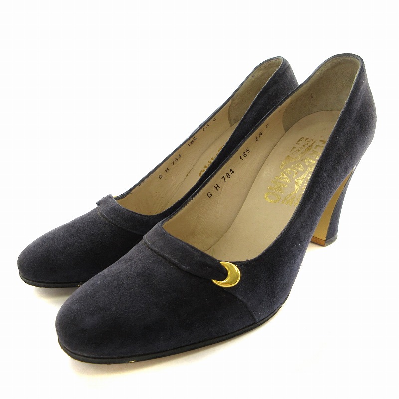 サルヴァトーレフェラガモ Salvatore Ferragamo パンプス スエード 