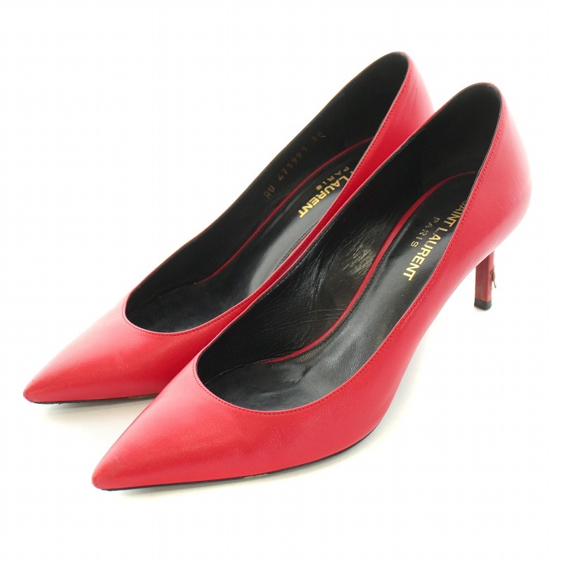 SAINT LAURENT サンローラン パンプス ハイヒール ブラック系 37