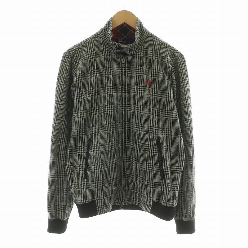 フレッドペリー FRED PERRY ハリントンニットジャケット グレン 