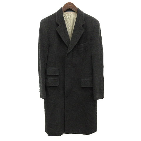 ポールスミス PAUL SMITH ロングコート アンゴラ混 カシミヤ混 M 