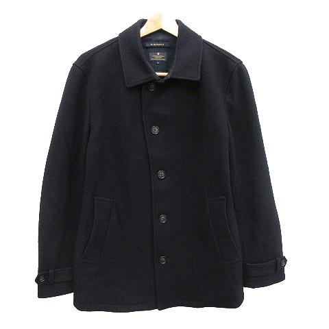 アールニューボールド R.NEWBOLD コート ステンカラー L 紺 ネイビー 