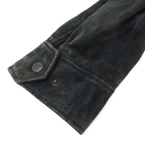 グッチ GUCCI レザージャケット 革ジャン スエード ジップアップ 46