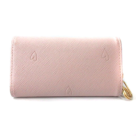 ポールスミス PAUL SMITH キーケース レザー ロゴ ピンク 4連 /SR41