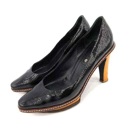 CELINE セリーヌ エナメル パンプス ブラック セリーヌ CELINE