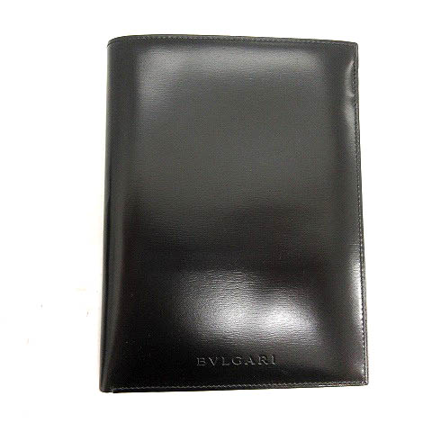 ブルガリ BVLGARI パスポートケース カードケース レザー 黒 ブラック  