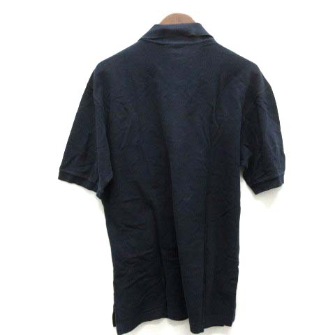 エルメス HERMES ポロシャツ 半袖 L 紺 ネイビー /TK ○D △H