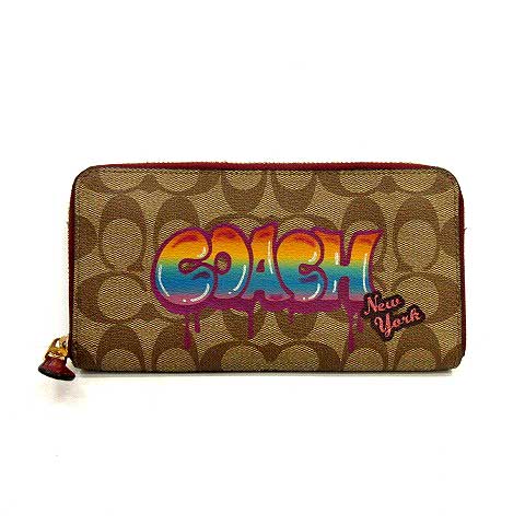 コーチ COACH 長財布 ラウンドファスナー シグネチャー グラフィティ 