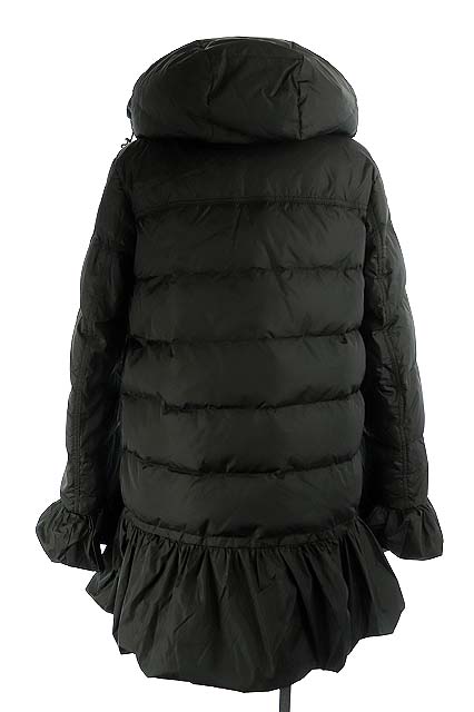 モンクレール MONCLER SERRE ダウンコート ジップアップ フード フリル 