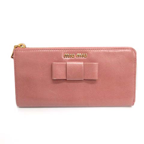 ミュウミュウ miumiu 長財布 ラウンドファスナー VITELLO SHINE F 